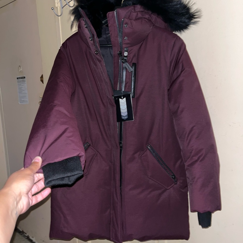 ***NWT*** Down Parka Mackage womens coat. Sz. M. Bordeaux Reg price $1090!!!